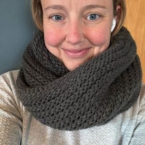 Handknit Chunky Infinity Scarf